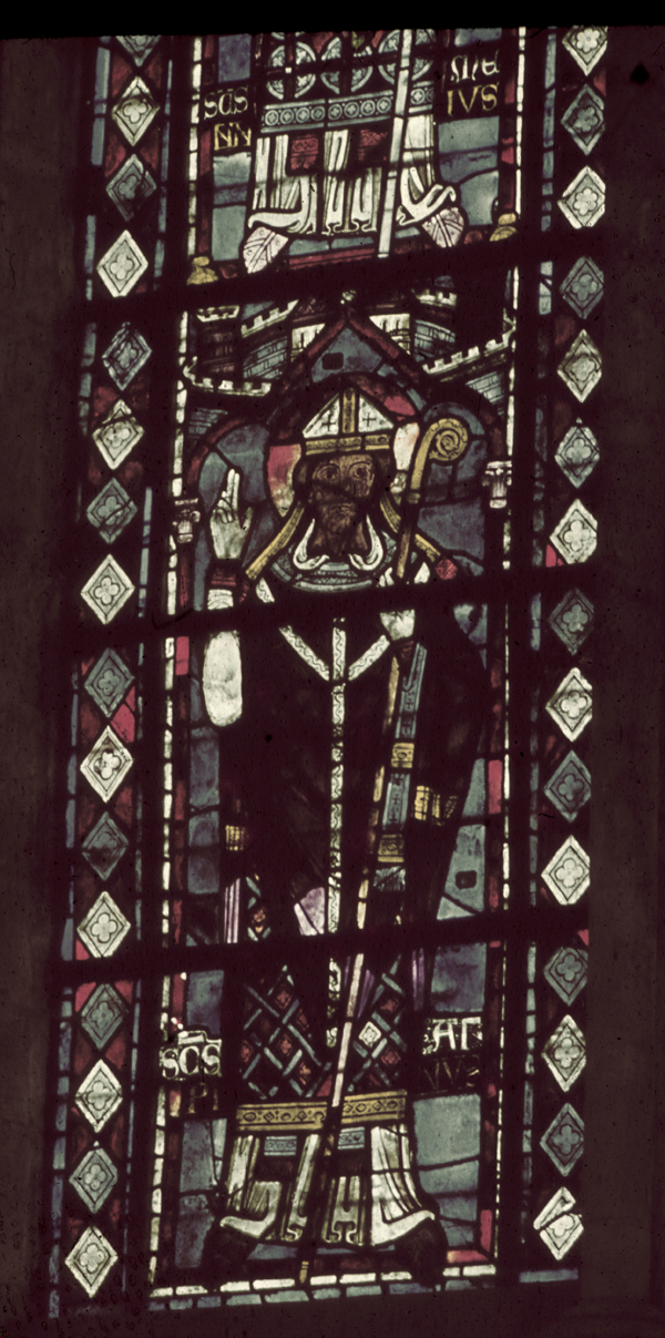 Apse, clerestory, east window,   lancet left