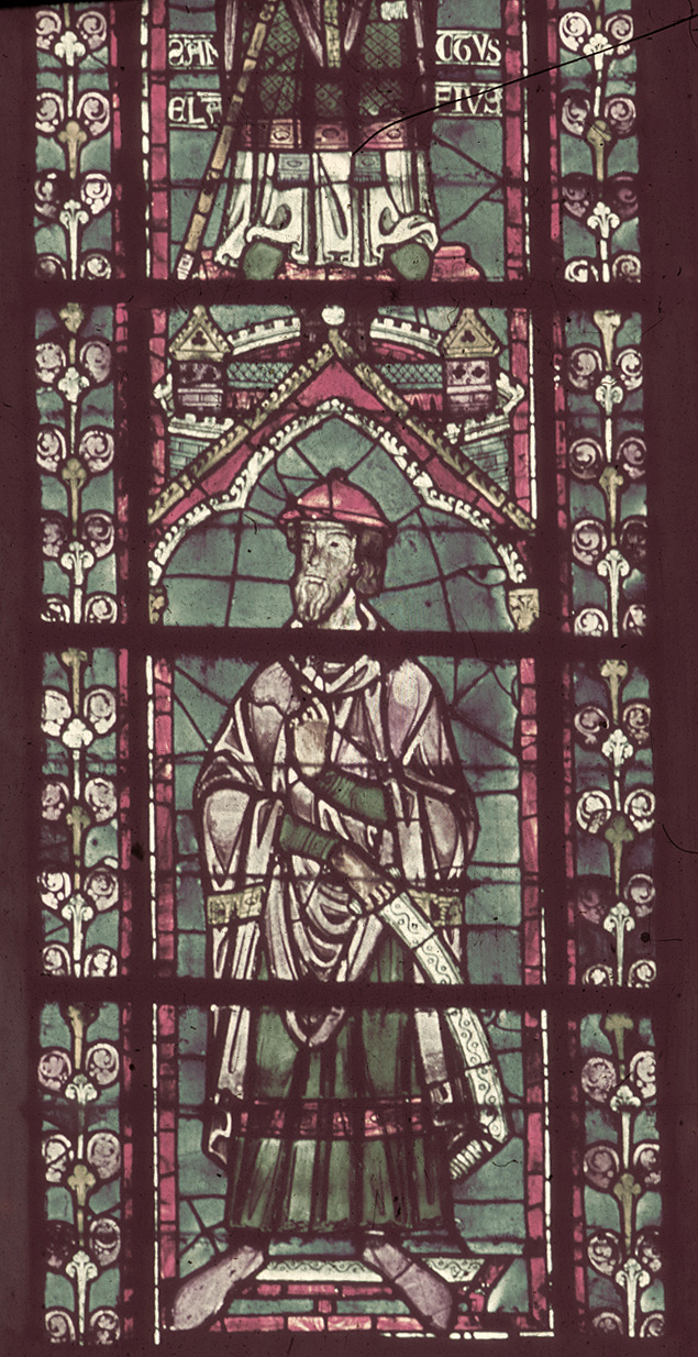 Apse, clerestory, northeast  window, lancet right
