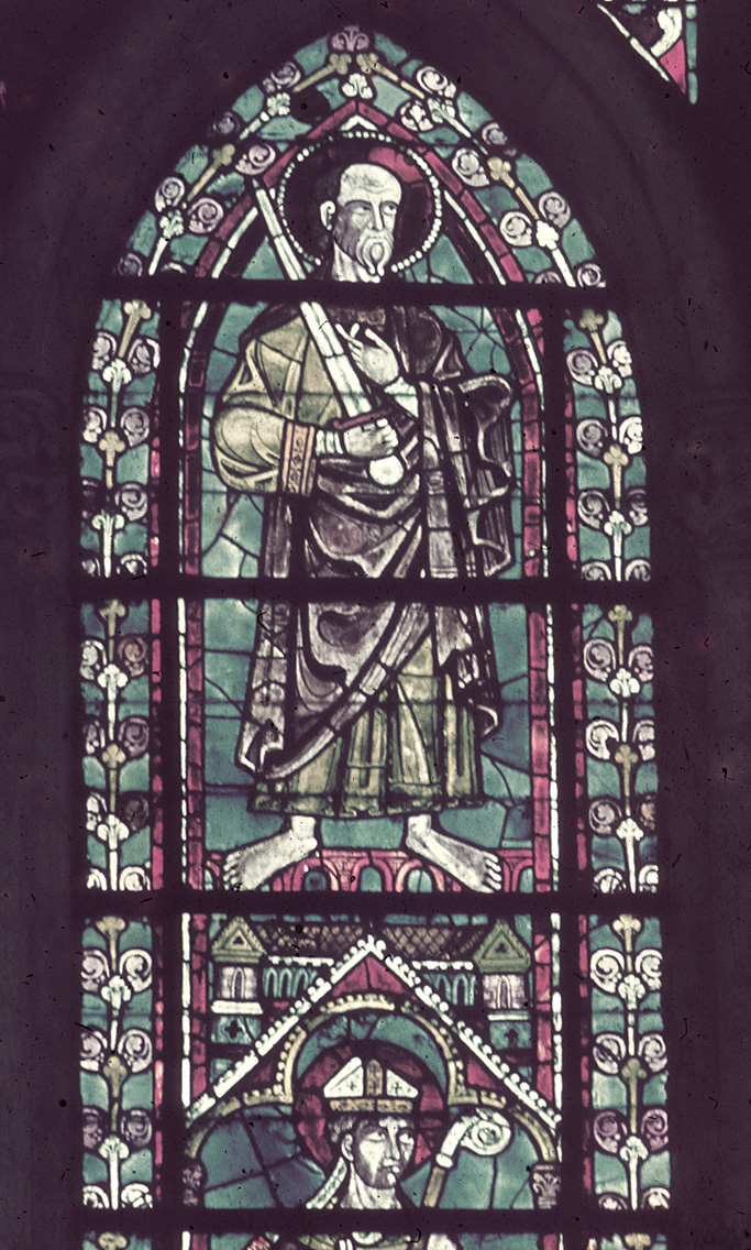 Apse, clerestory, northeast  window, lancet right