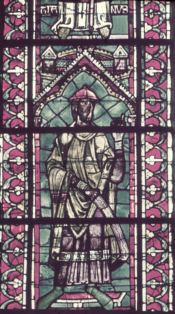 Apse, clerestory, southeast  window, lancet left