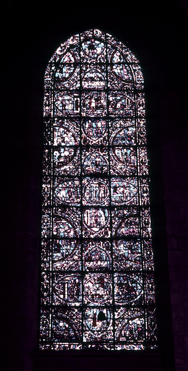 Transept north, wall west, bay 2