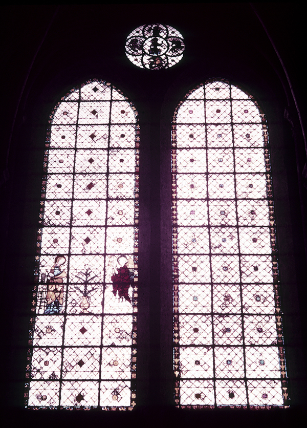 Choir, wall south, bay 3
