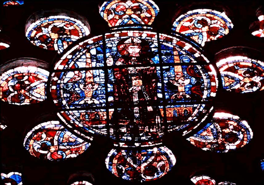 Transept south, wall west, clerestory