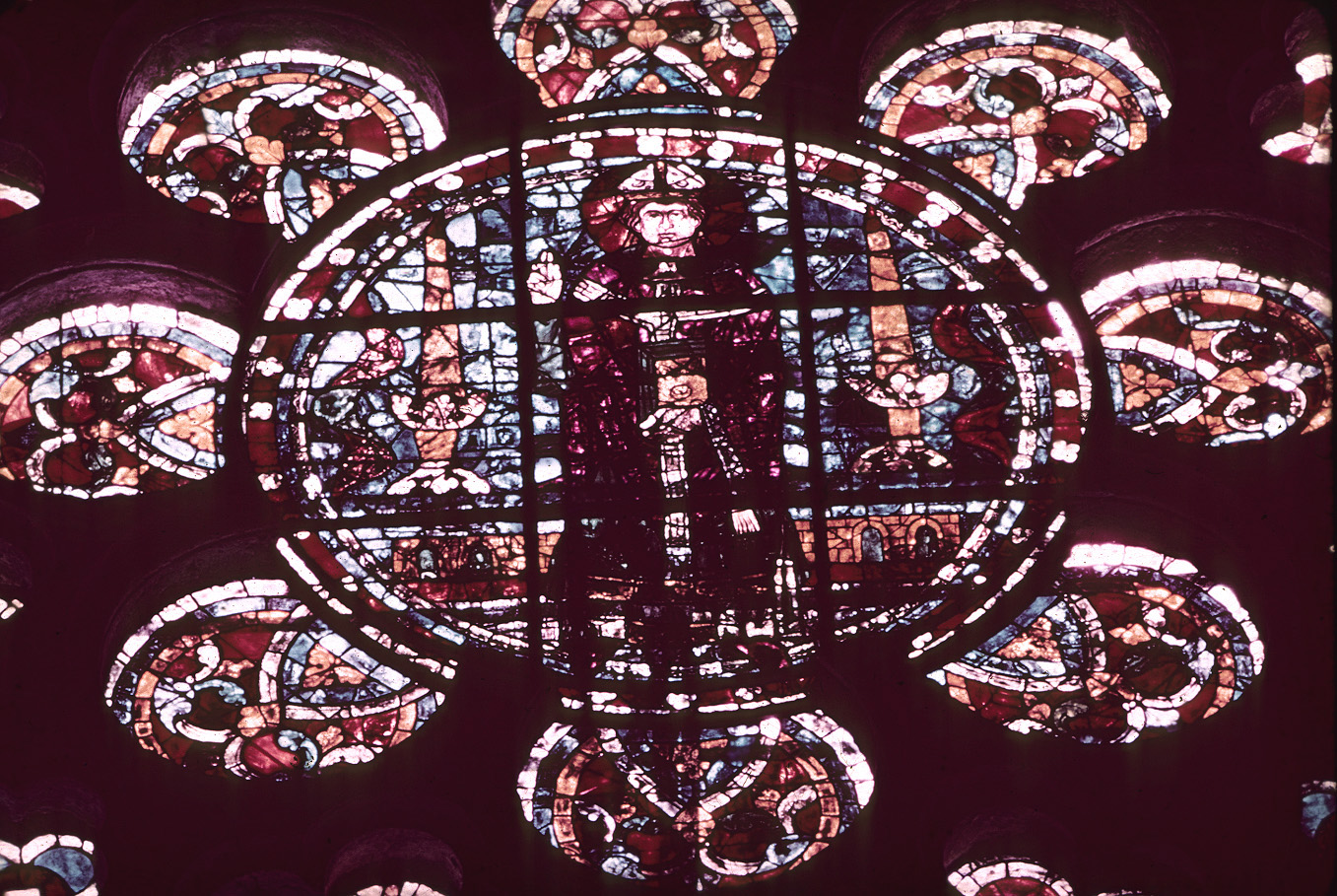 Transept south, wall west, clerestory