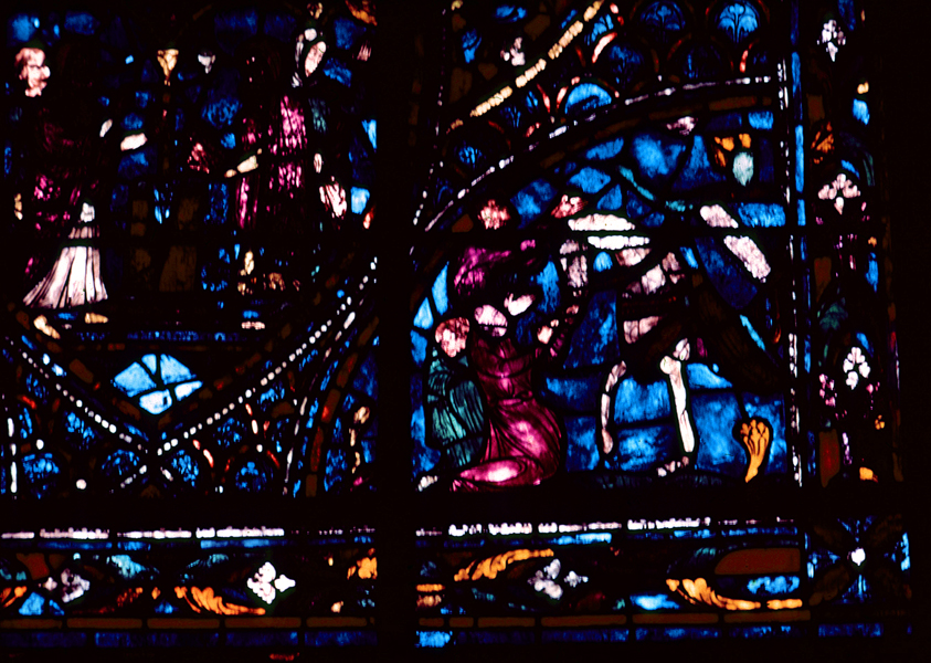 Choir, wall south, bay 2