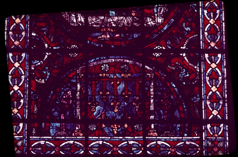 Transept north, wall west, clerestory