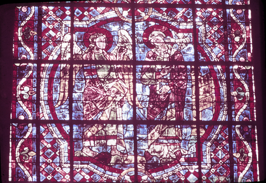 Transept north, wall west, clerestory