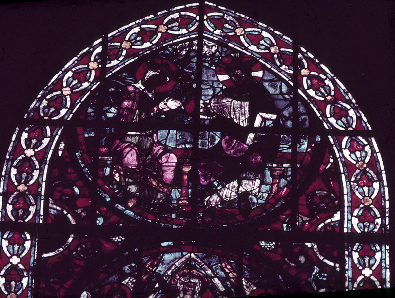 Transept north, wall west, clerestory