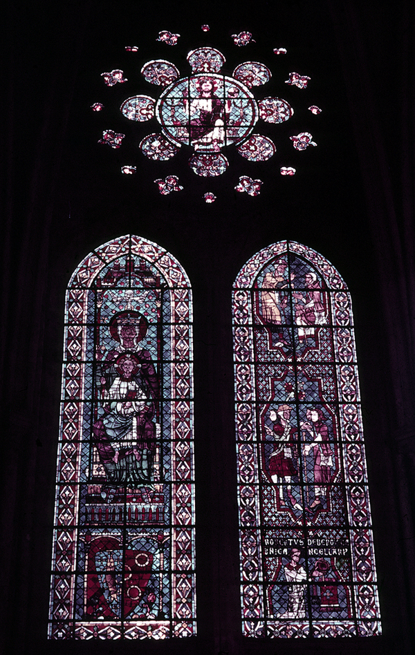 Choir, wall north, celestory