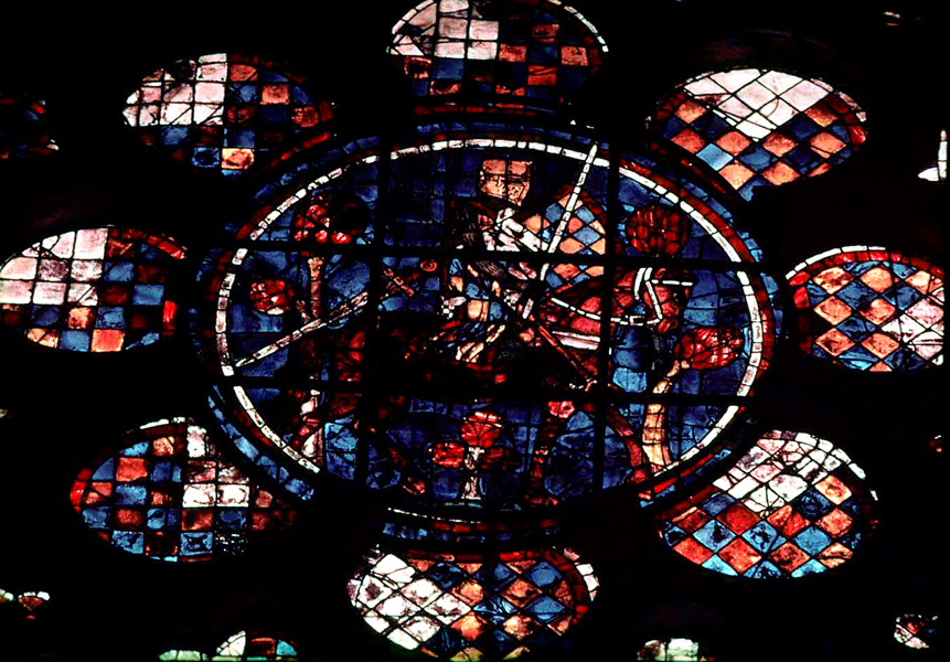 Transept south, wall west, clerestory