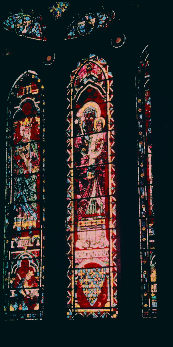 Transept north, wall north, clerestory