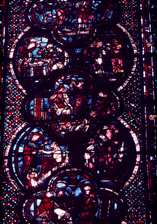Nave, wall south, bay 1