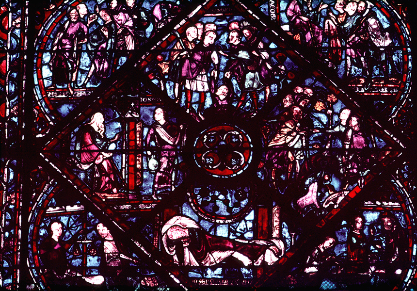 Nave, wall north, bay 4