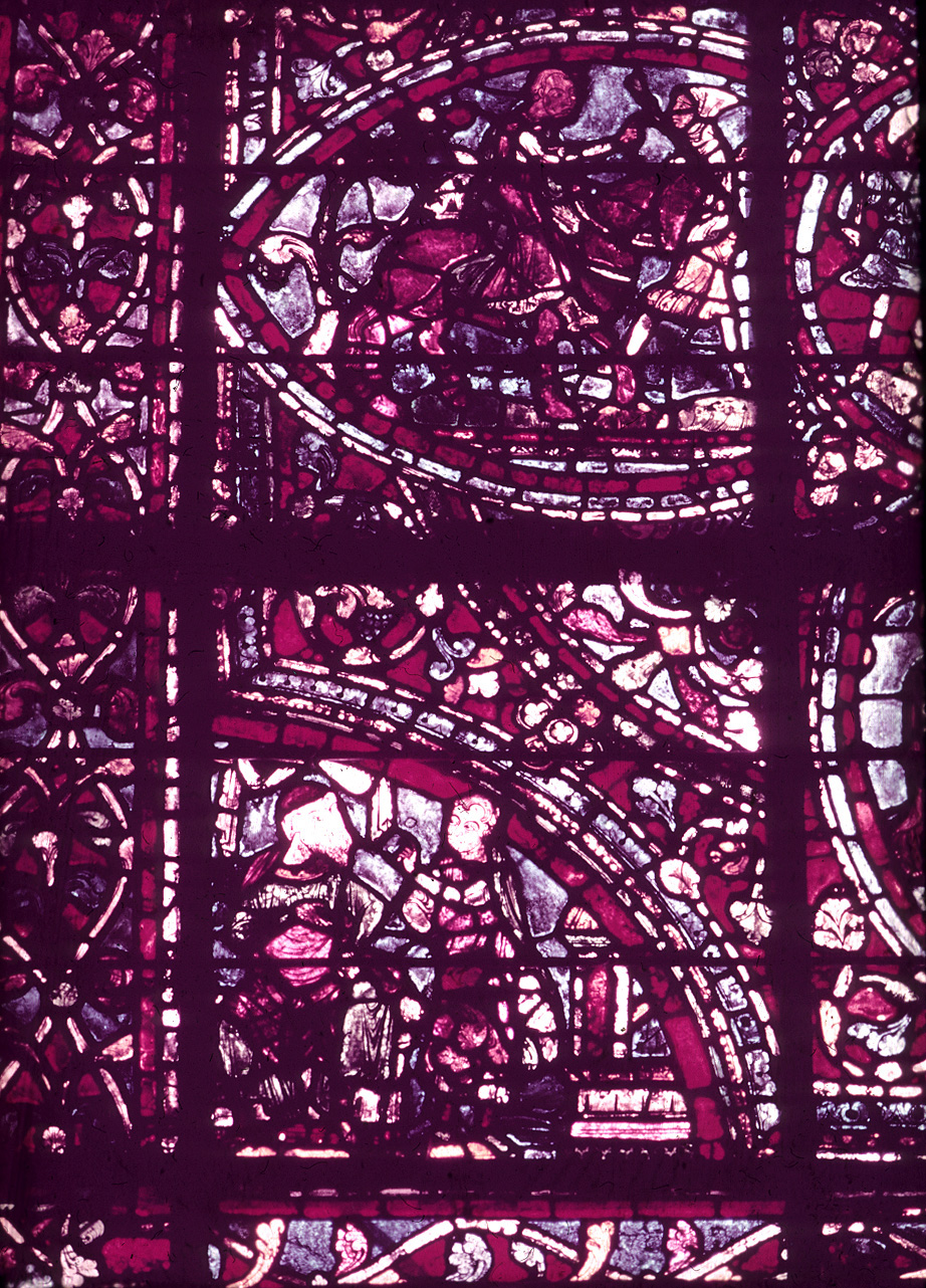Transept north, wall west, bay 2