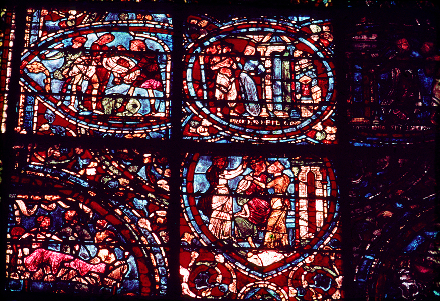 Transept north, wall west, bay 2