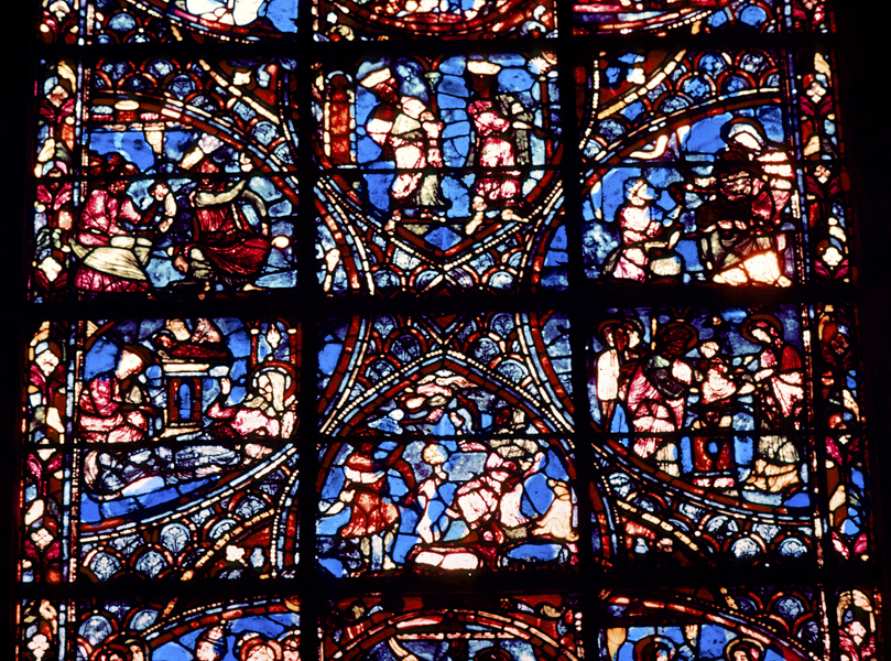 Choir, wall south, bay 2