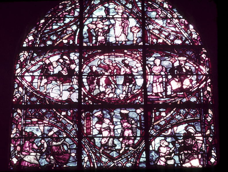 Choir, wall south, bay 2