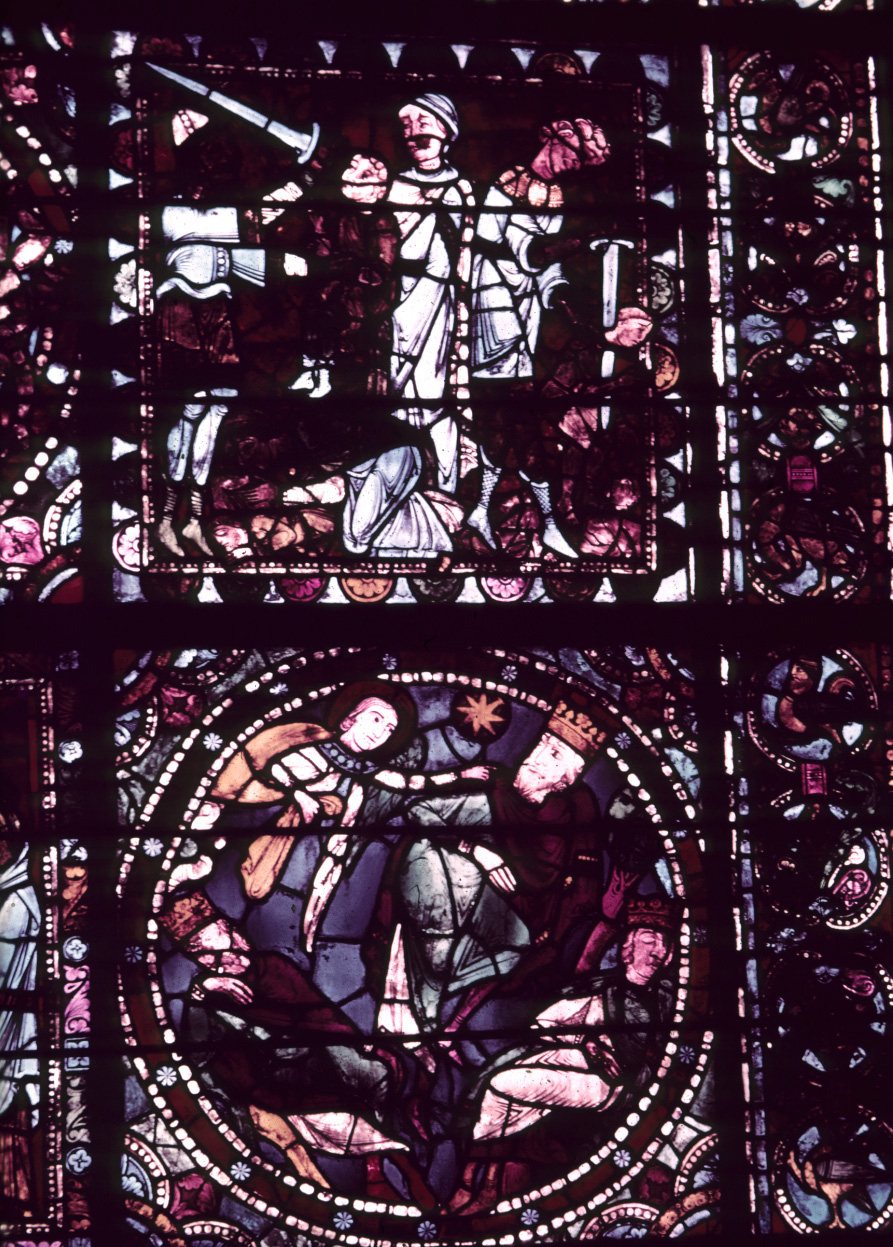 Nave, wall west, window, central