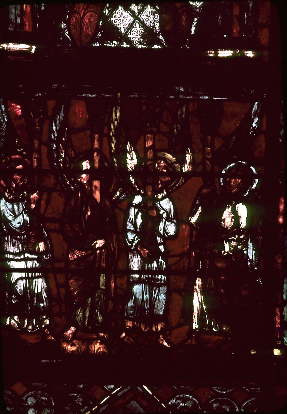 Choir, wall south, bay 1