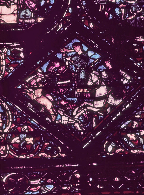 Nave, wall west, window, south