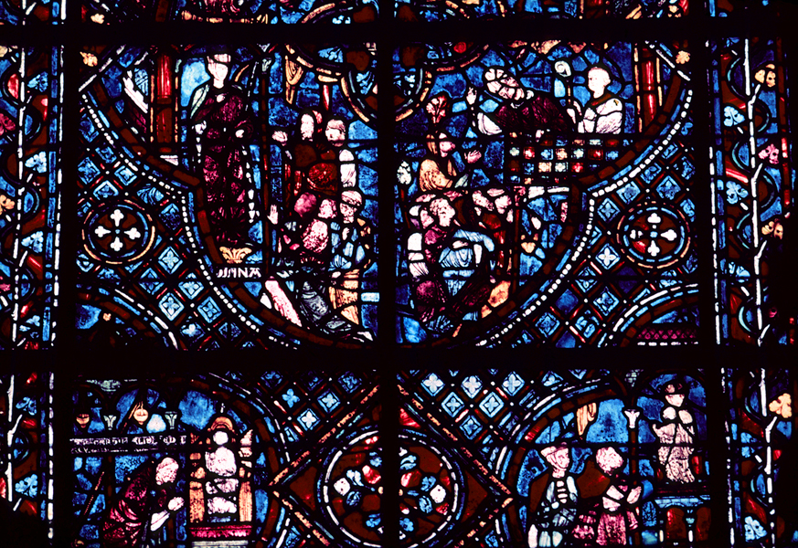 Choir, wall north, bay 1