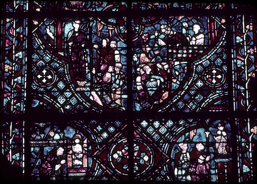Choir, wall north, bay 1