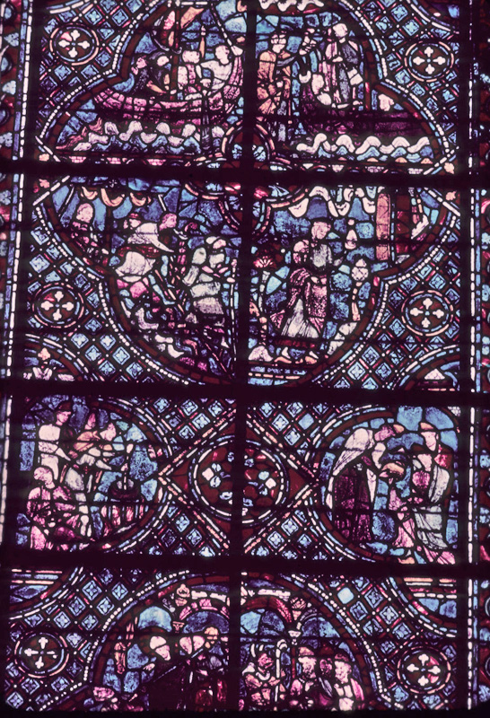 Choir, wall north, bay 1