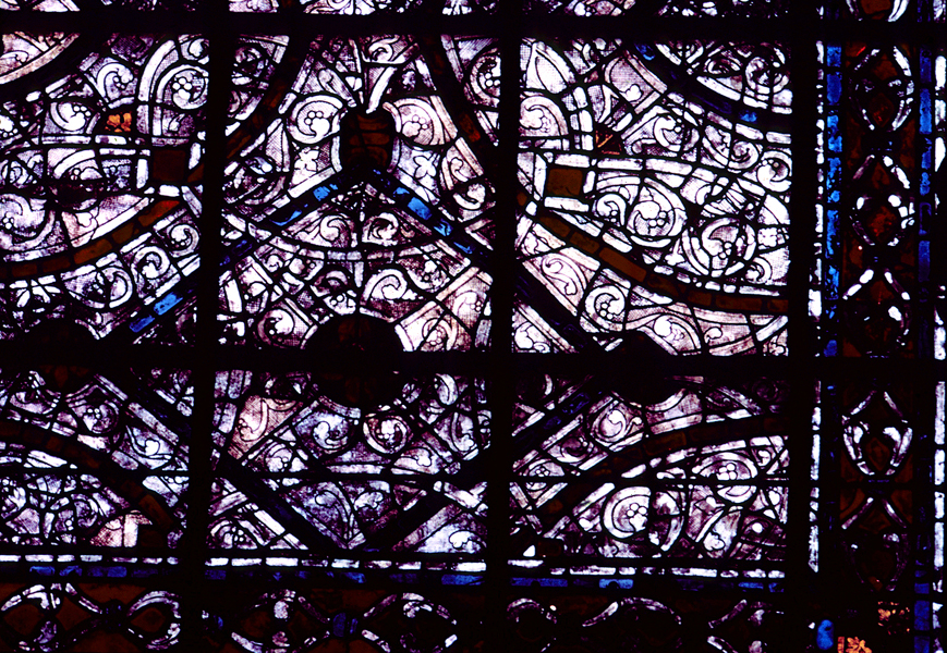 Choir, wall north, bay 3