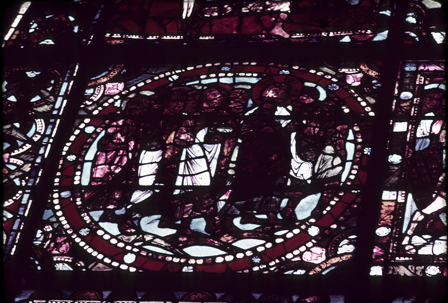 Nave, wall west, window, central