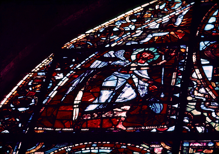 Nave, wall west, window, central