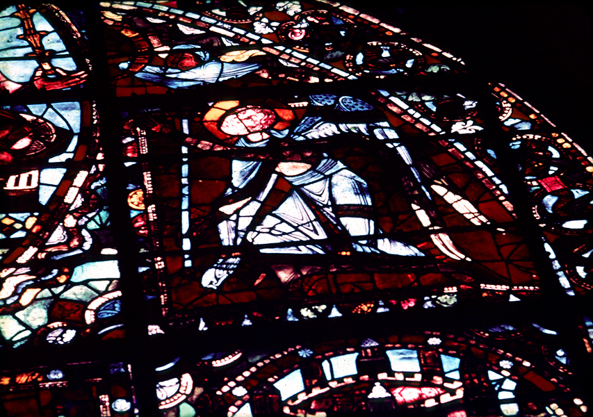 Nave, wall west, window, central
