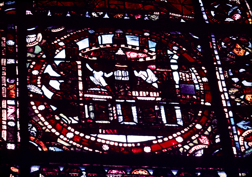 Nave, wall west, window, north