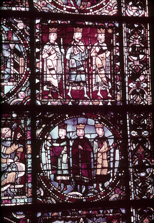 Nave, wall west, window, central