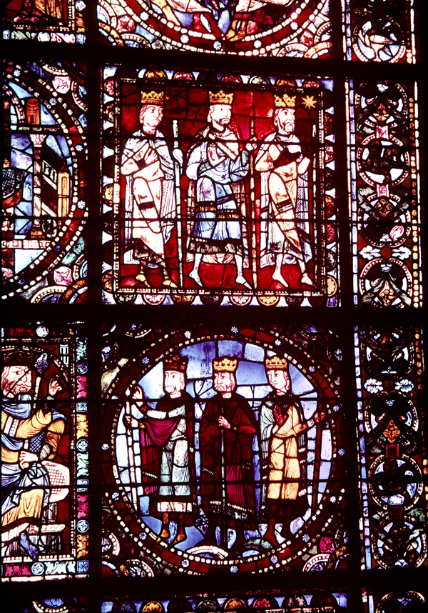 Nave, wall west, window, central