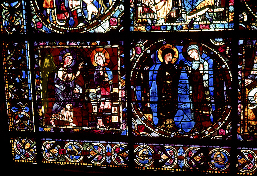 Nave, wall west, window, central