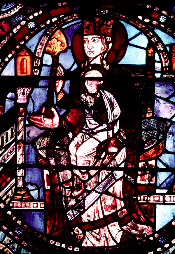 Nave, wall west, window, central
