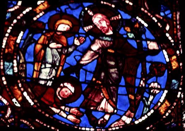 Nave, wall west, window, south
