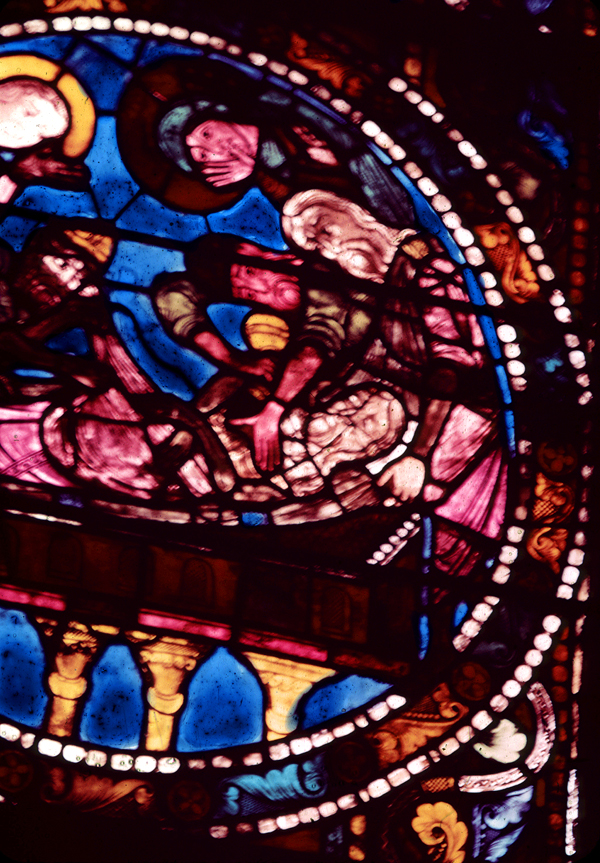 Nave, wall west, window, south