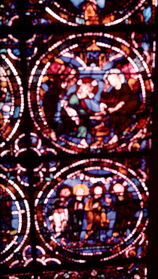 Nave, wall west, window, south