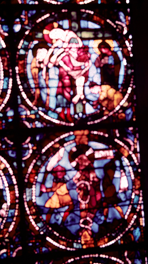 Nave, wall west, window, south