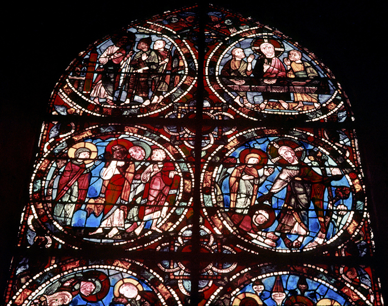 Nave, wall west, window, south