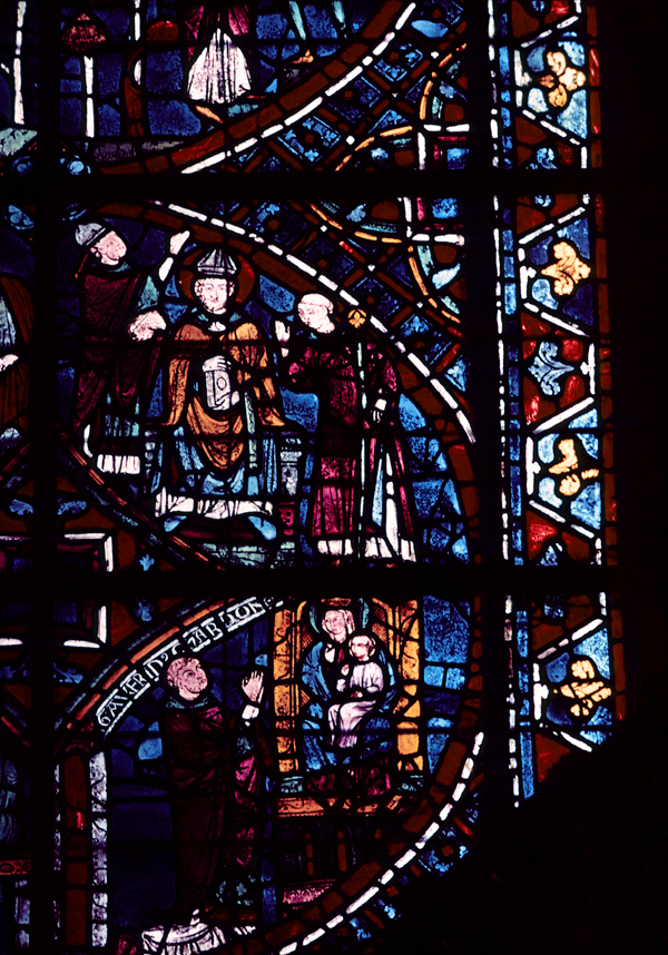 Choir, wall north, bay 1