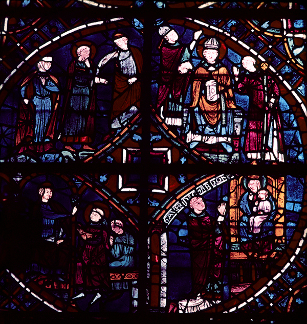 Choir, wall north, bay 1