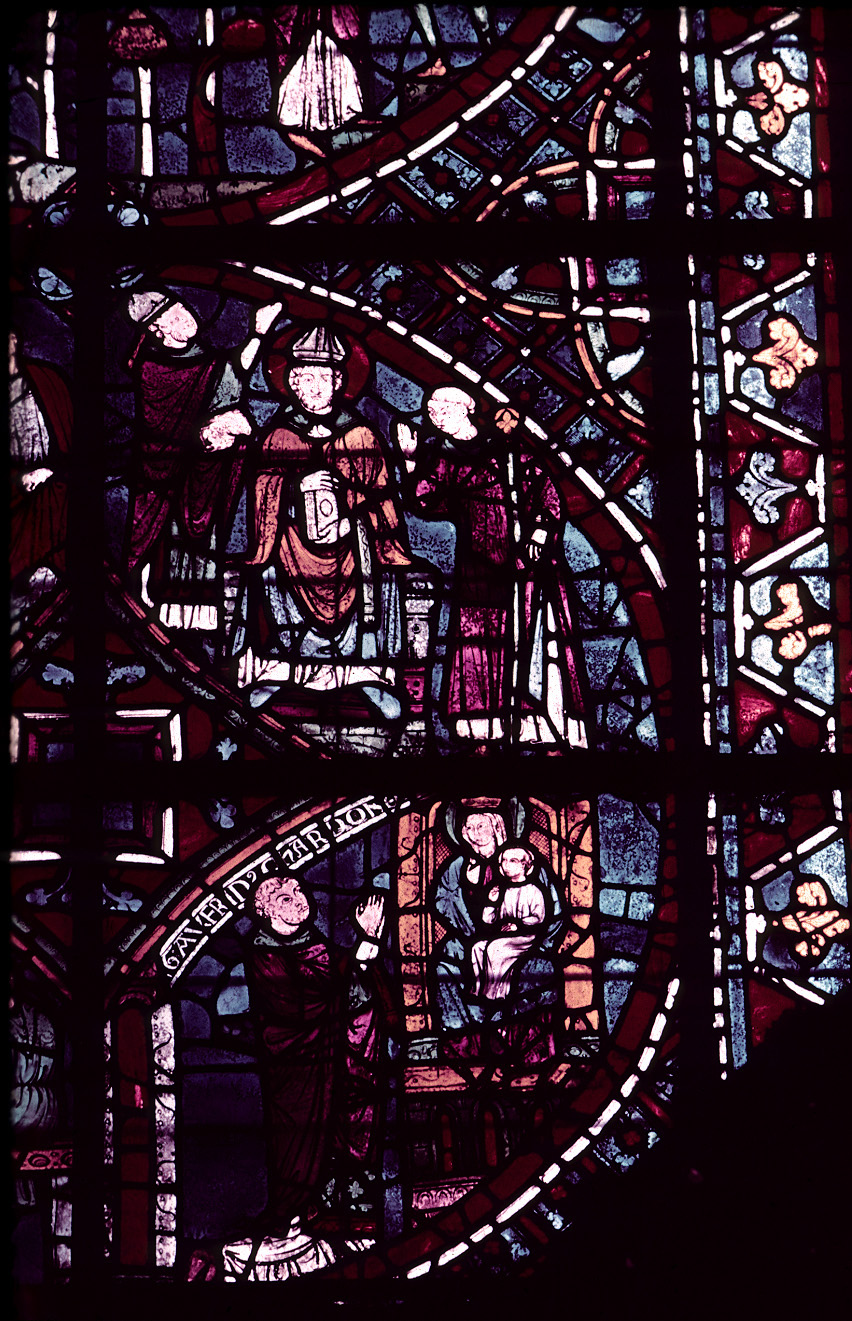 Choir, wall north, bay 1