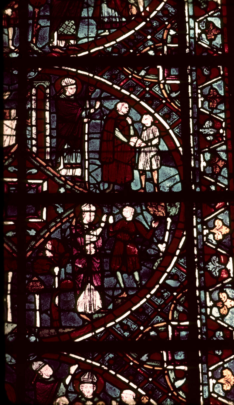 Choir, wall north, bay 1