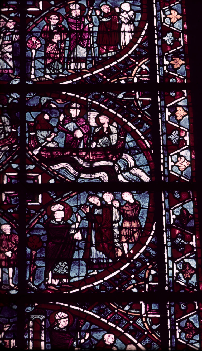 Choir, wall north, bay 1