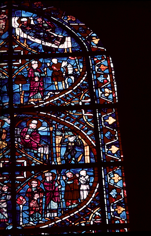 Choir, wall north, bay 1