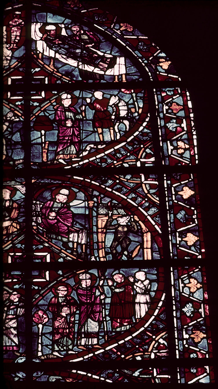Choir, wall north, bay 1