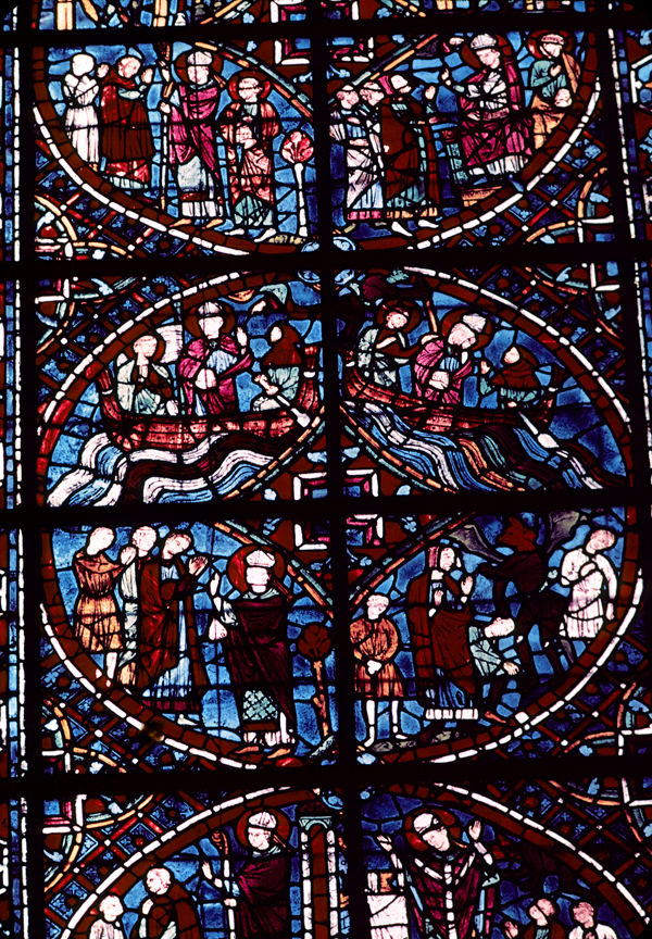 Choir, wall north, bay 1