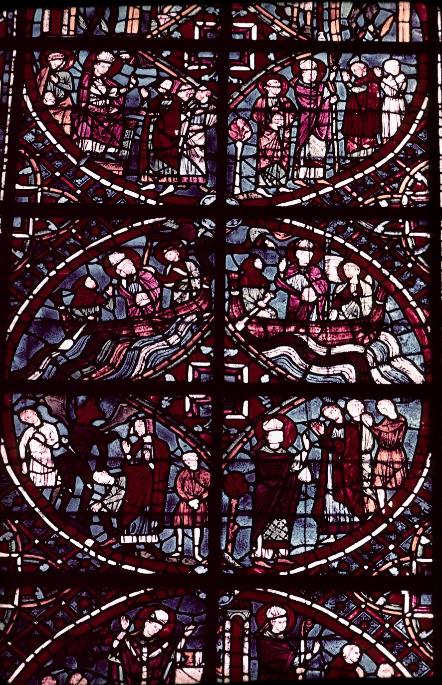 Choir, wall north, bay 1